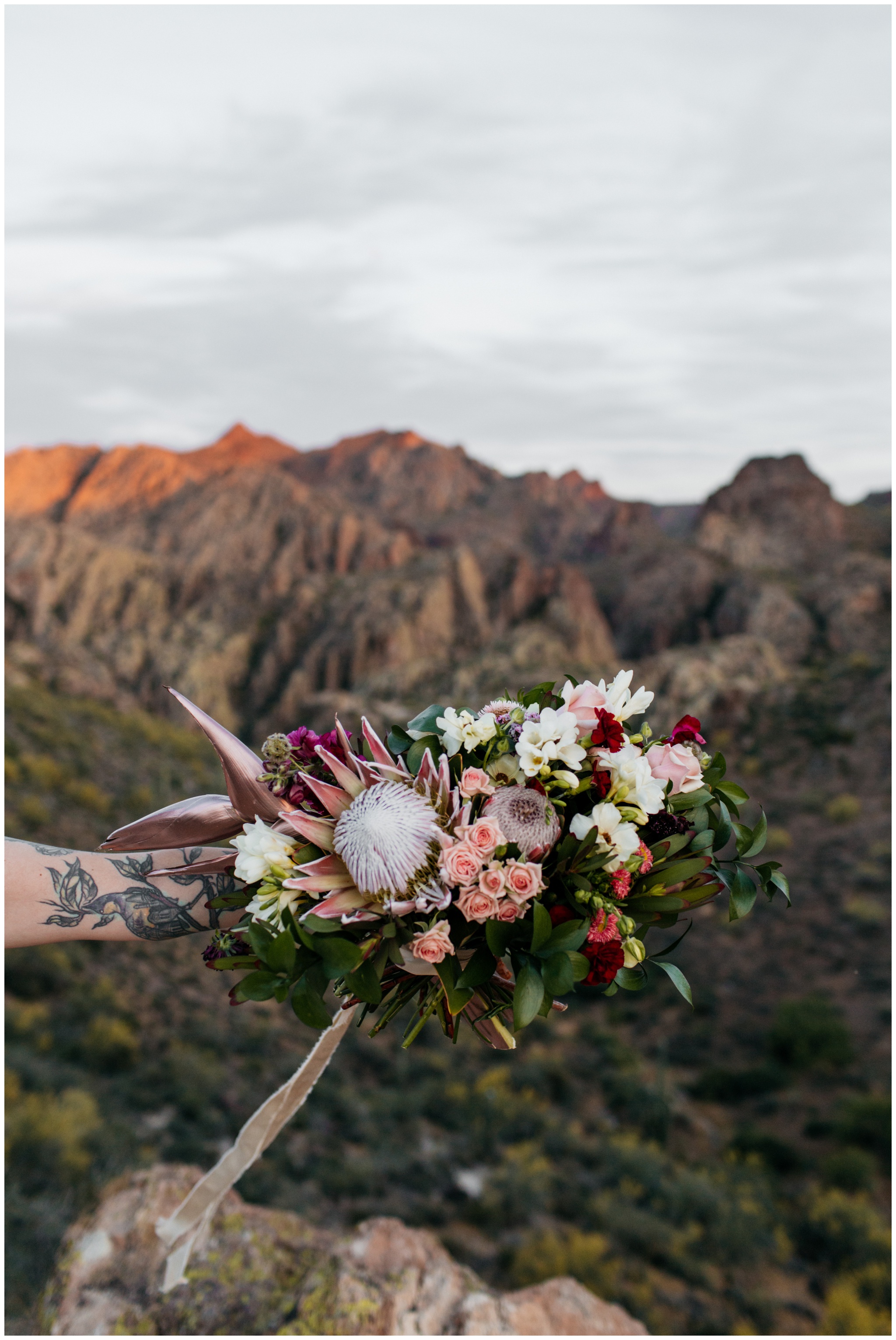 Adventurous Arizona Desert Elopement Superstition Mountains Brittney Hyatt Photography