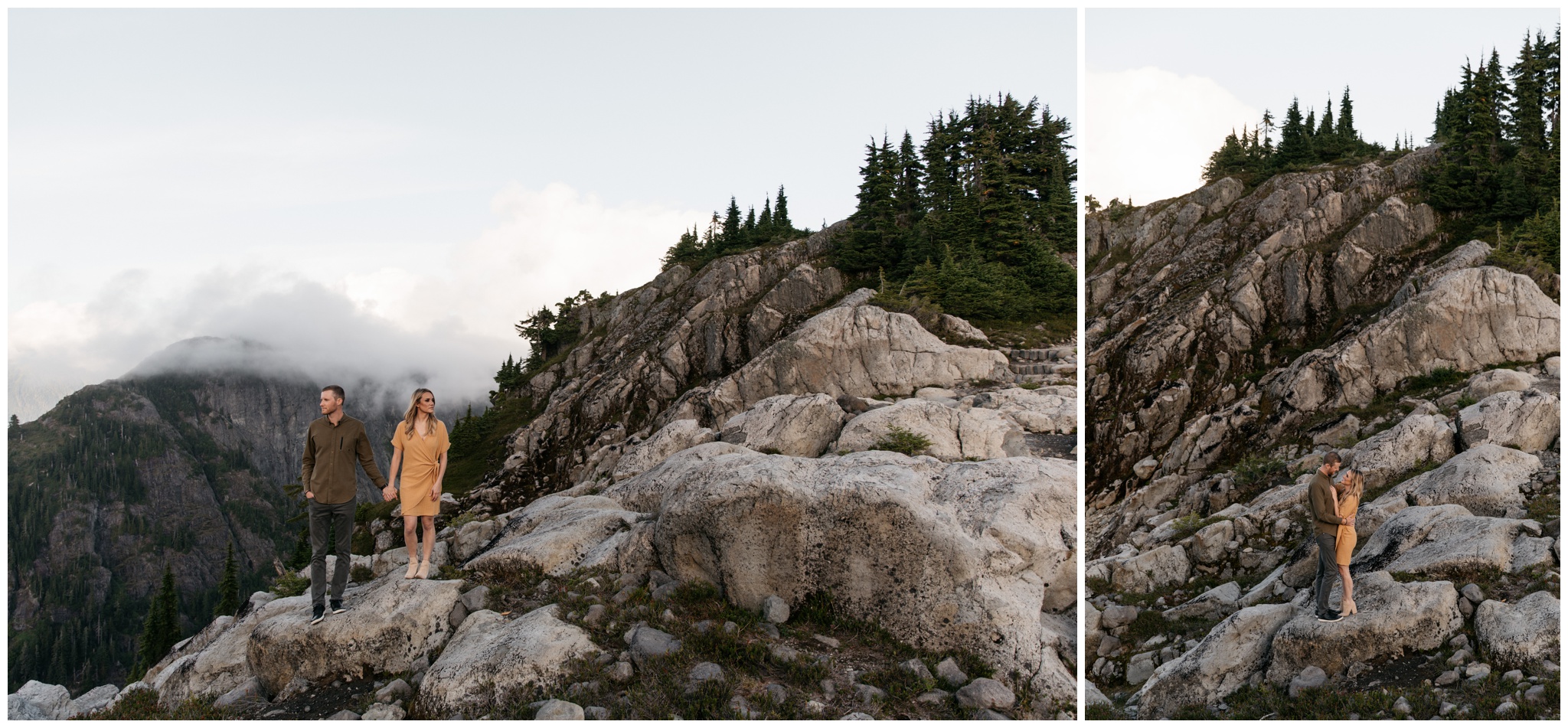 Summer Mountains Artist Point Mt. Baker Washington Engagement Session with Brittney Hyatt Photography 