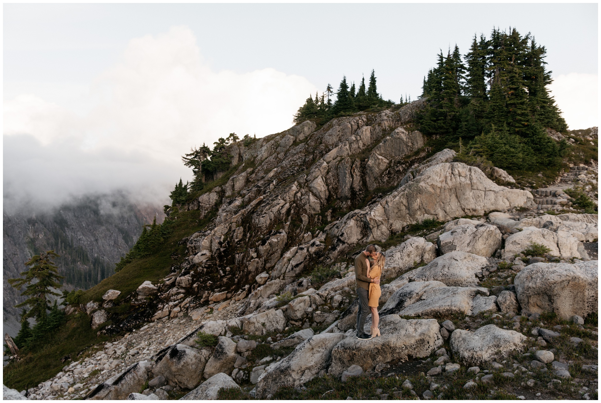 Summer Mountains Artist Point Mt. Baker Washington Engagement Session with Brittney Hyatt Photography 