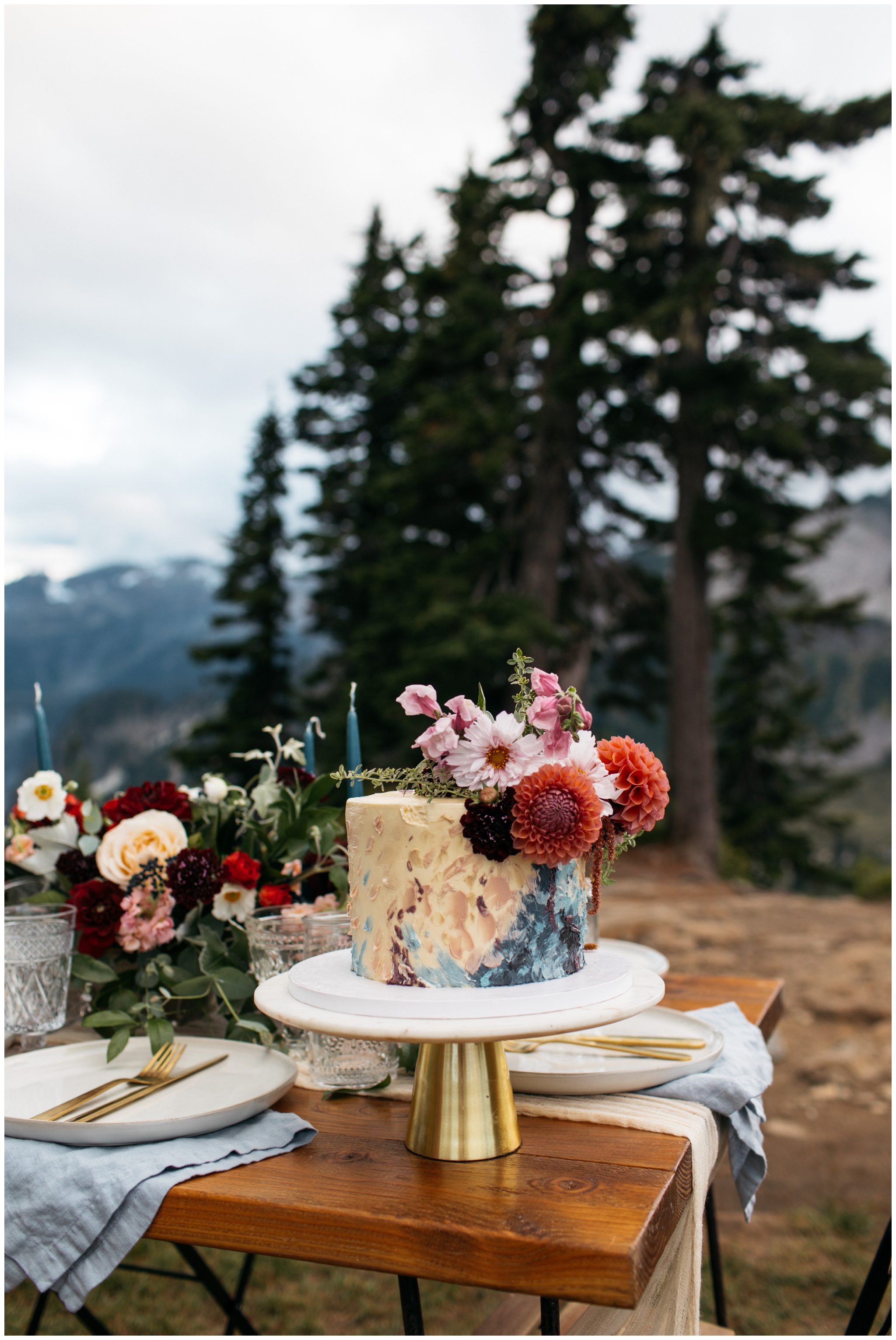 Fall Elopement at Artist Point Mt. Baker Washington with Wedding and Elopement Photographer Brittney Hyatt and Wedding Planner Emily Aitken Events
