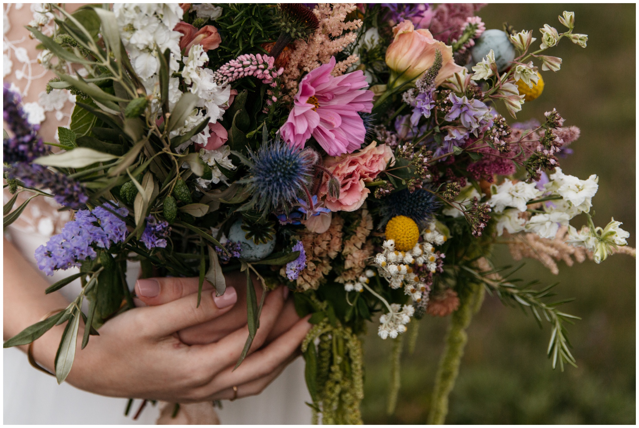 Intimate wildflower summer solstice wedding at Eberle Barn on Olympic Peninsula