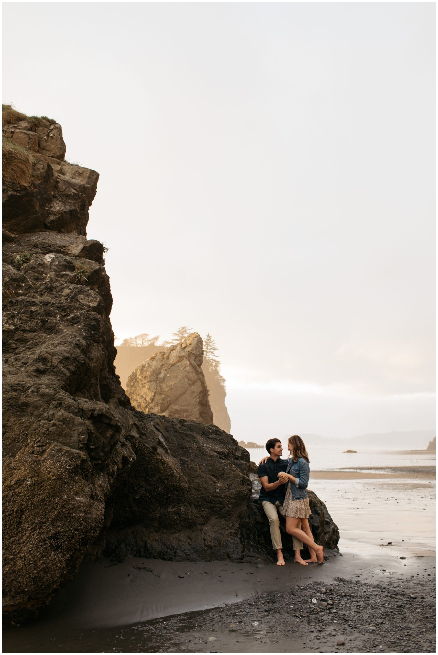 Ruby Beach Engagement With Brittney Hyatt Photography Seattle Wedding and Elopement Photographer
