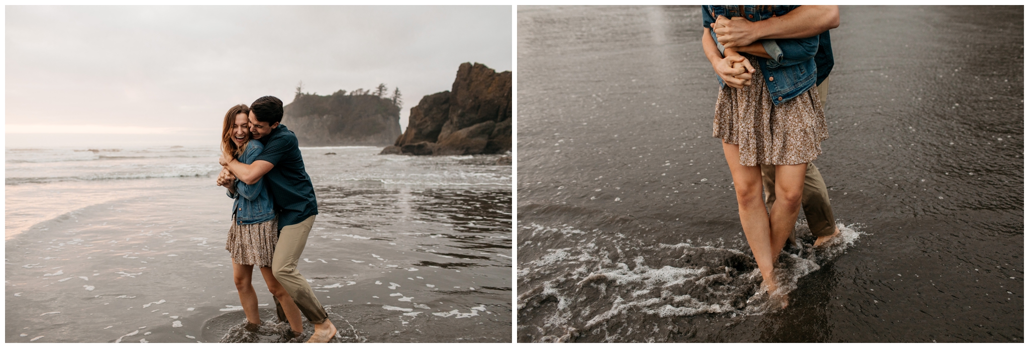 Ruby Beach Engagement With Brittney Hyatt Photography Seattle Wedding and Elopement Photographer